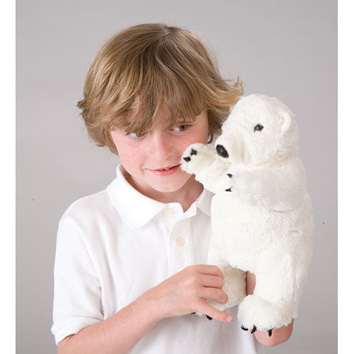 Standing Polar Bear Hand Puppet
