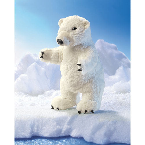Standing Polar Bear Hand Puppet