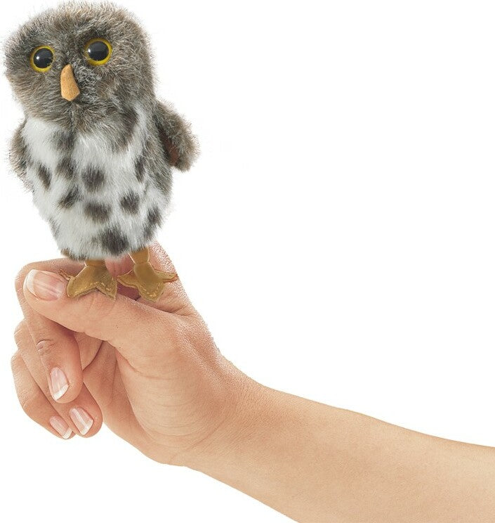Mini Spotted Owl Finger Puppet