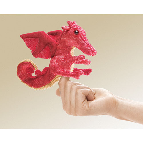 Mini Dragon, Red Finger Puppet