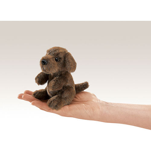 Mini Sitting Dog Finger Puppet