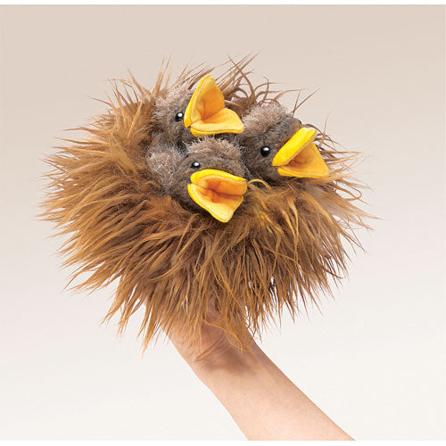 Baby Birds in Nest Hand Puppet