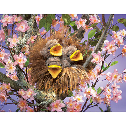 Baby Birds in Nest Hand Puppet