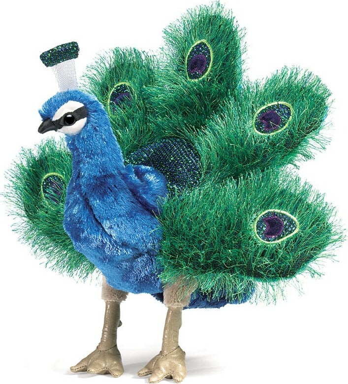Small Peacock Hand Puppet