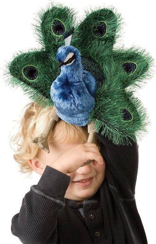 Small Peacock Hand Puppet