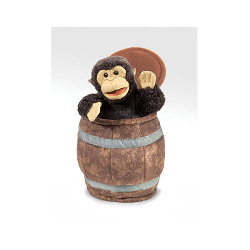 Monkey in Barrel Puppet