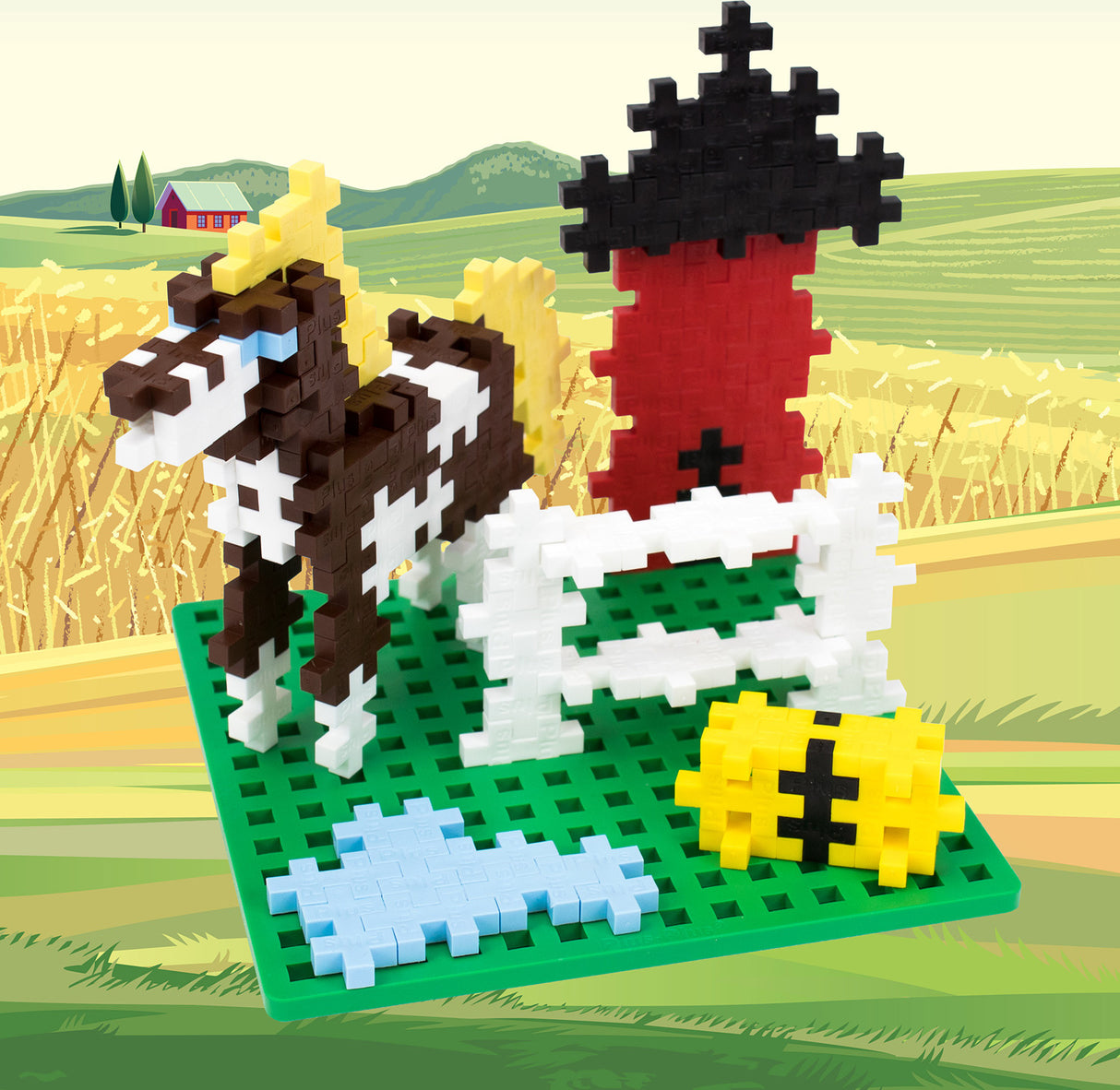 Plus-Plus Baseplate Builder Farm
