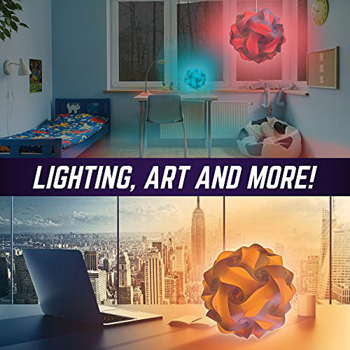 GEOSPHERE 9 Inch - 30 pc Rainbow Colors Lamp Kit complete with wireless Smart Colorchanging LED light