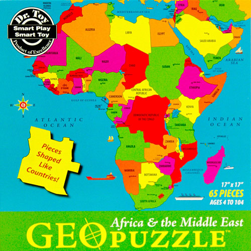 Geopuzzle Africa & the Middle East 65 pieces