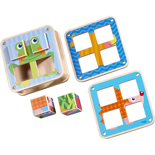 Cubes Puzzle Garden Animals