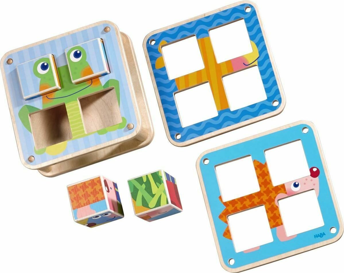 Cubes Puzzle Garden Animals