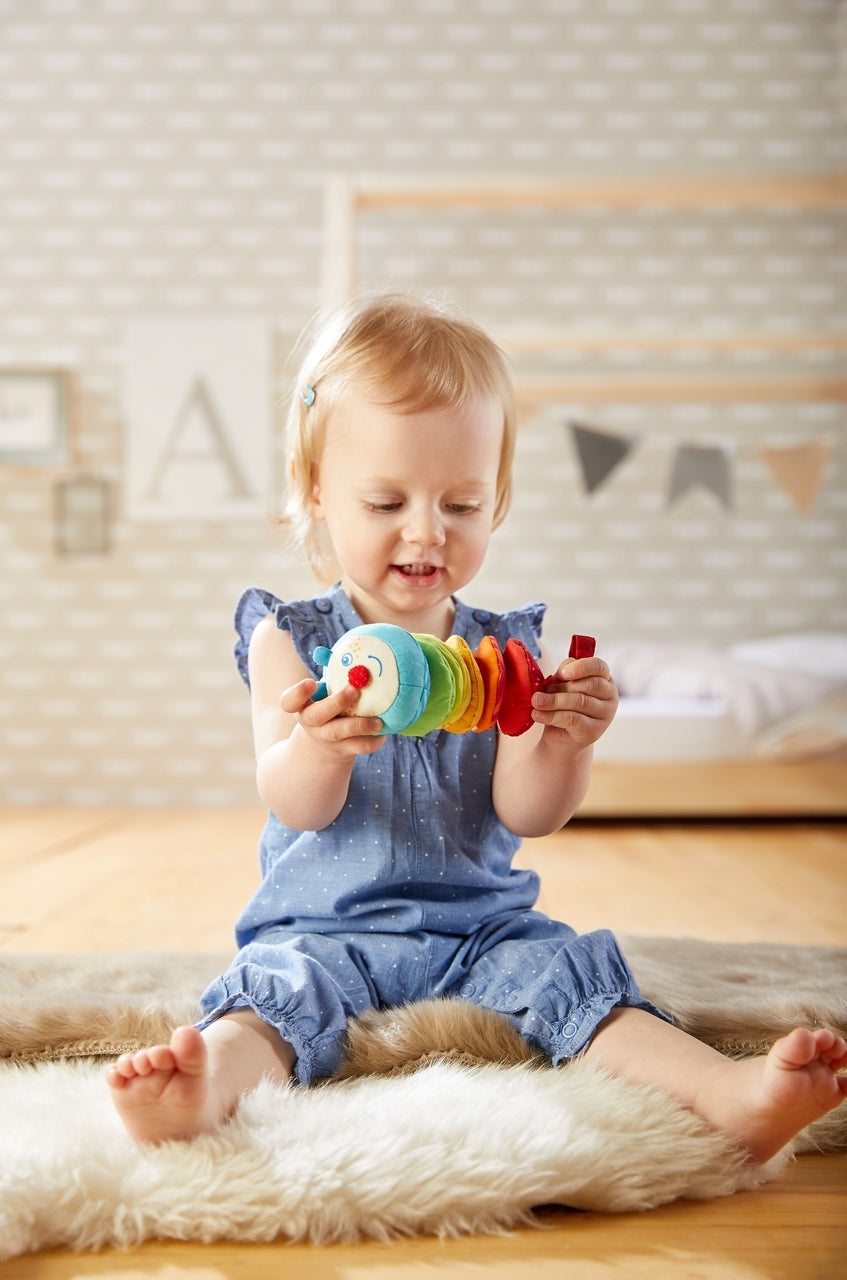 Caterpillar Mina vibrating soft pull toy