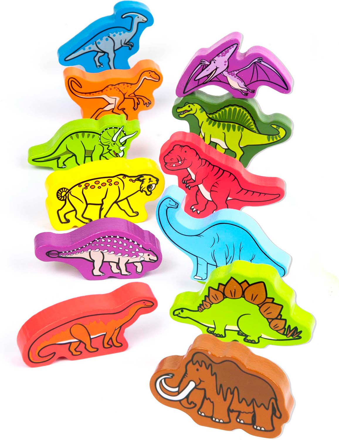 Roaming Dinosaurs Wooden Figures