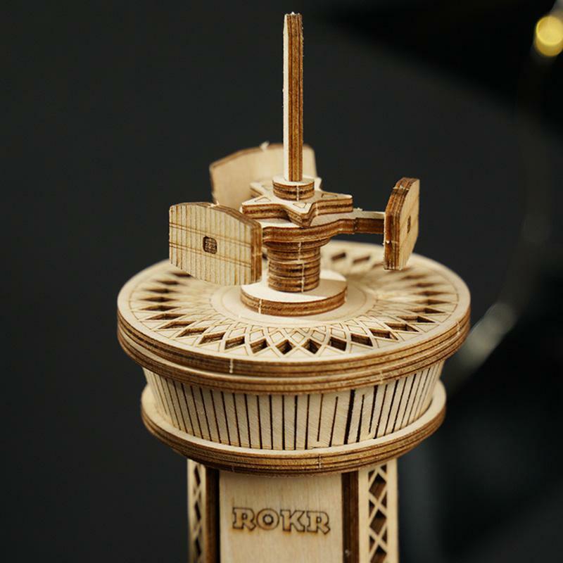 3D Wooden Puzzle Music Box - Airplane-Control Tower