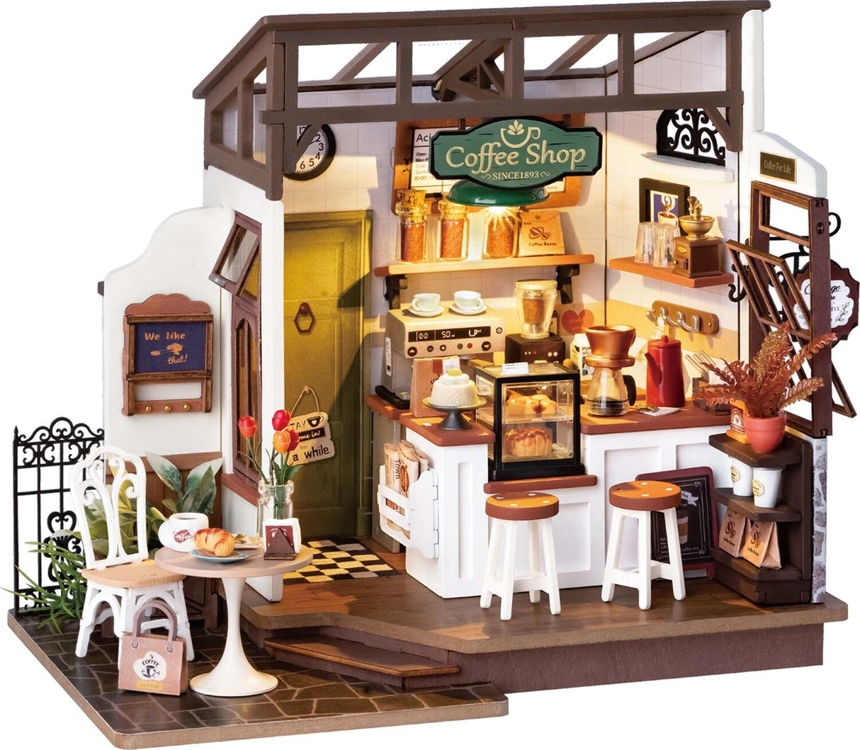 DIY Miniature House Kit: Slow Life Café