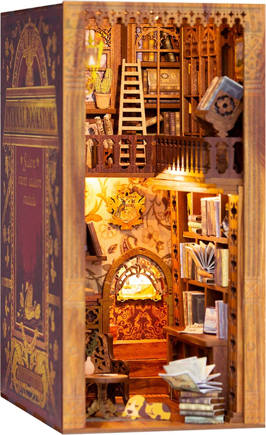 DIY Bookend Puzzle: Eternal Bookstore with dust cover