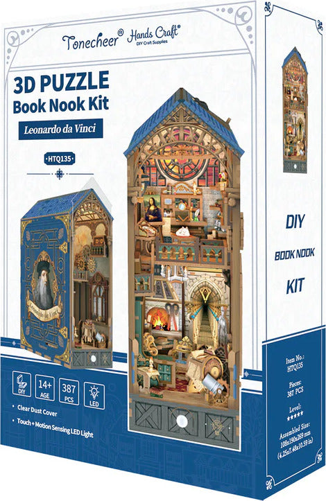 Hands Craft Leonardo da Vinci Book Nook