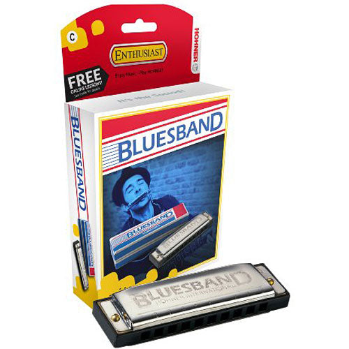 Hohner 1501bx Bluesband Harmonica Key Of C Clamshell