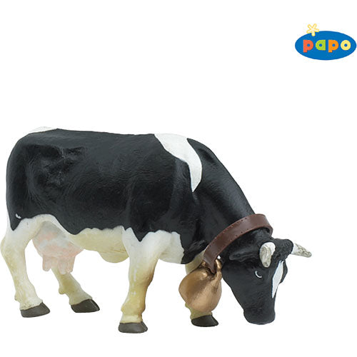 Black & White Cow with Bell
