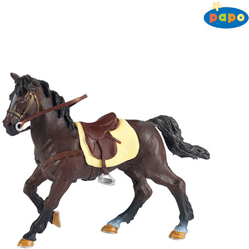 Brown Horse w/ Saddle