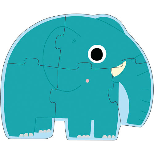 Djeco In the Jungle 4 Puzzles 3,4,5,6pcs