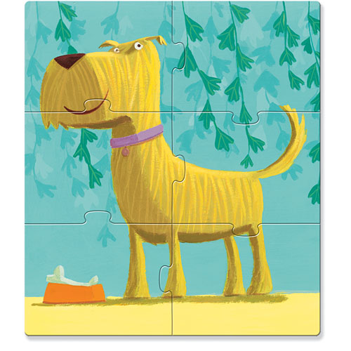 Djeco Dogs 3 Puzzles 4,6,9pcs