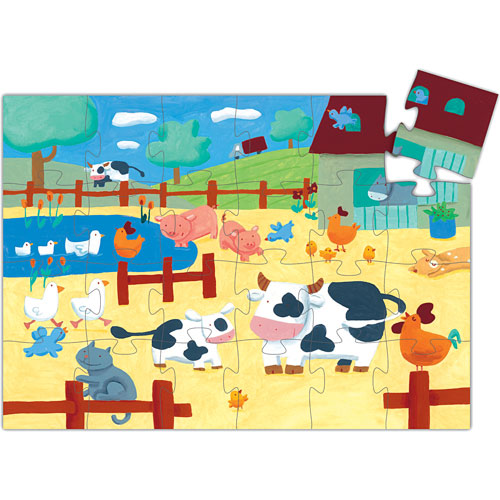 Djeco The Cow on the Farm Puzzle 24pcs