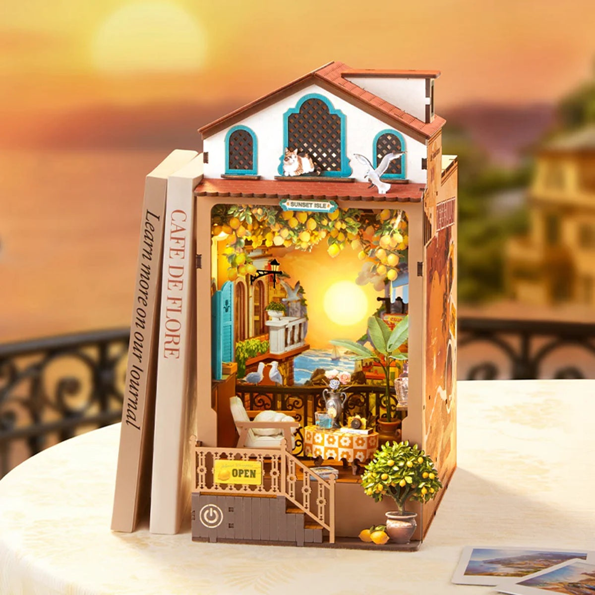 Sunset Isle DIY Book Nook