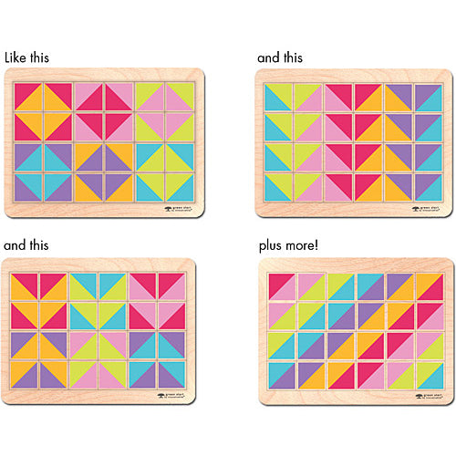 Green Start Pattern Play Puzzles: Topsy Turvy