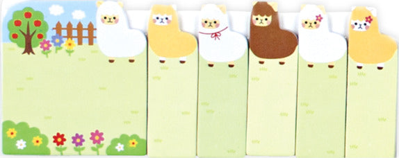 Note Pals Sticky Tabs  Alpaca Farm