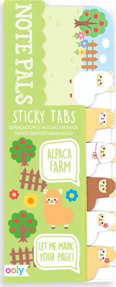 Note Pals Sticky Tabs  Alpaca Farm