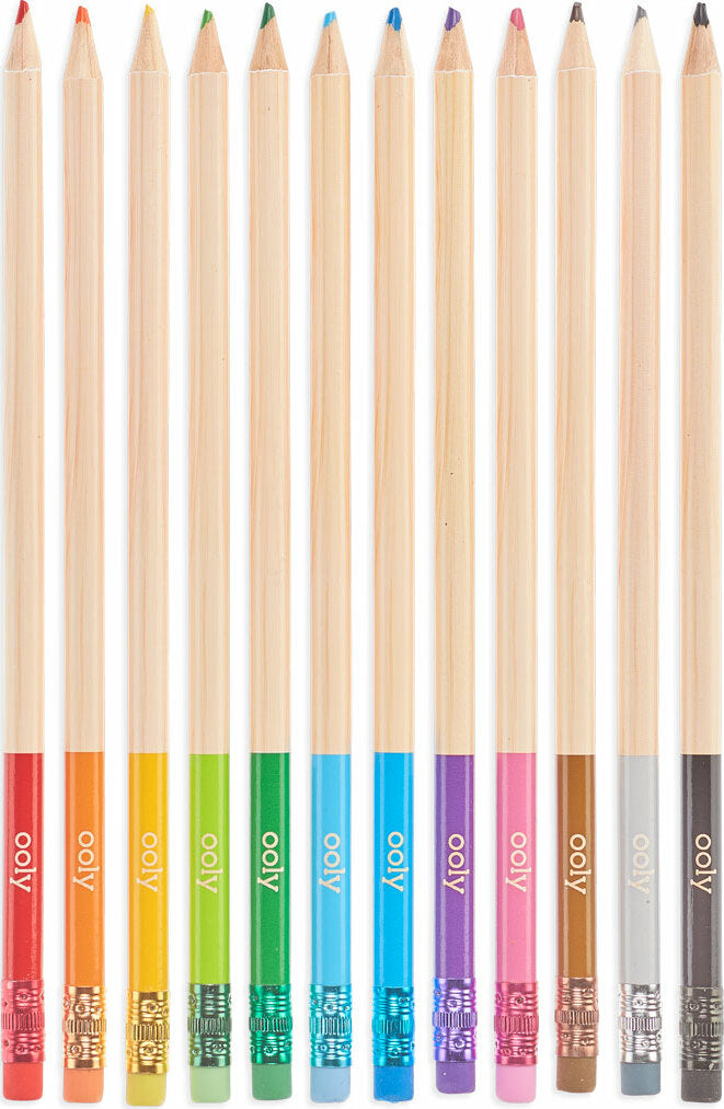 Unmistakeables Erasable Colored Pencils (set Of 12)