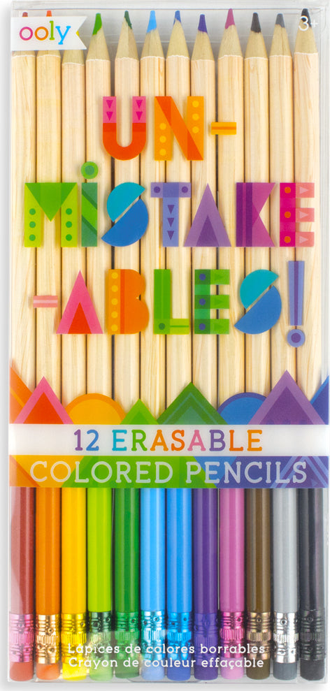 Unmistakeables Erasable Colored Pencils (set Of 12)