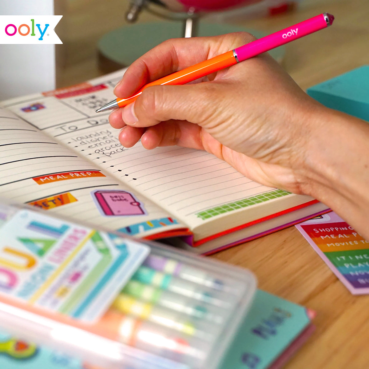 Neon Style Writers Ballpoint Pens