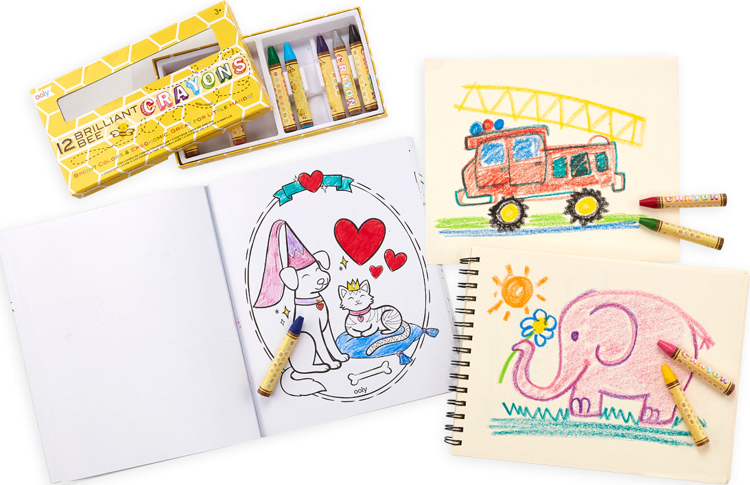 Brilliant Bee Crayons 12cnt