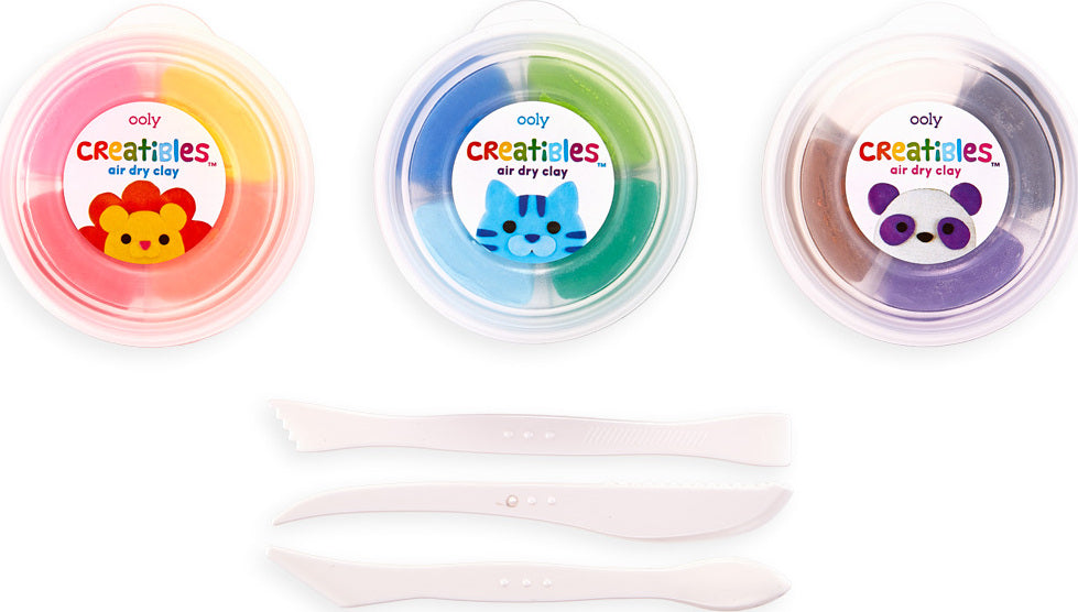 Creatibles Diy Air Dry Clay Kit 15 Pc Set