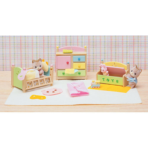 Calico Critters Tabby Twins Sleep n Play Set