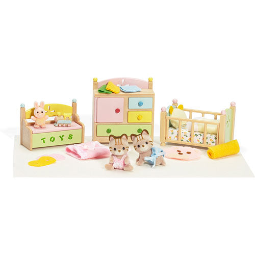 Calico Critters Tabby Twins Sleep n Play Set