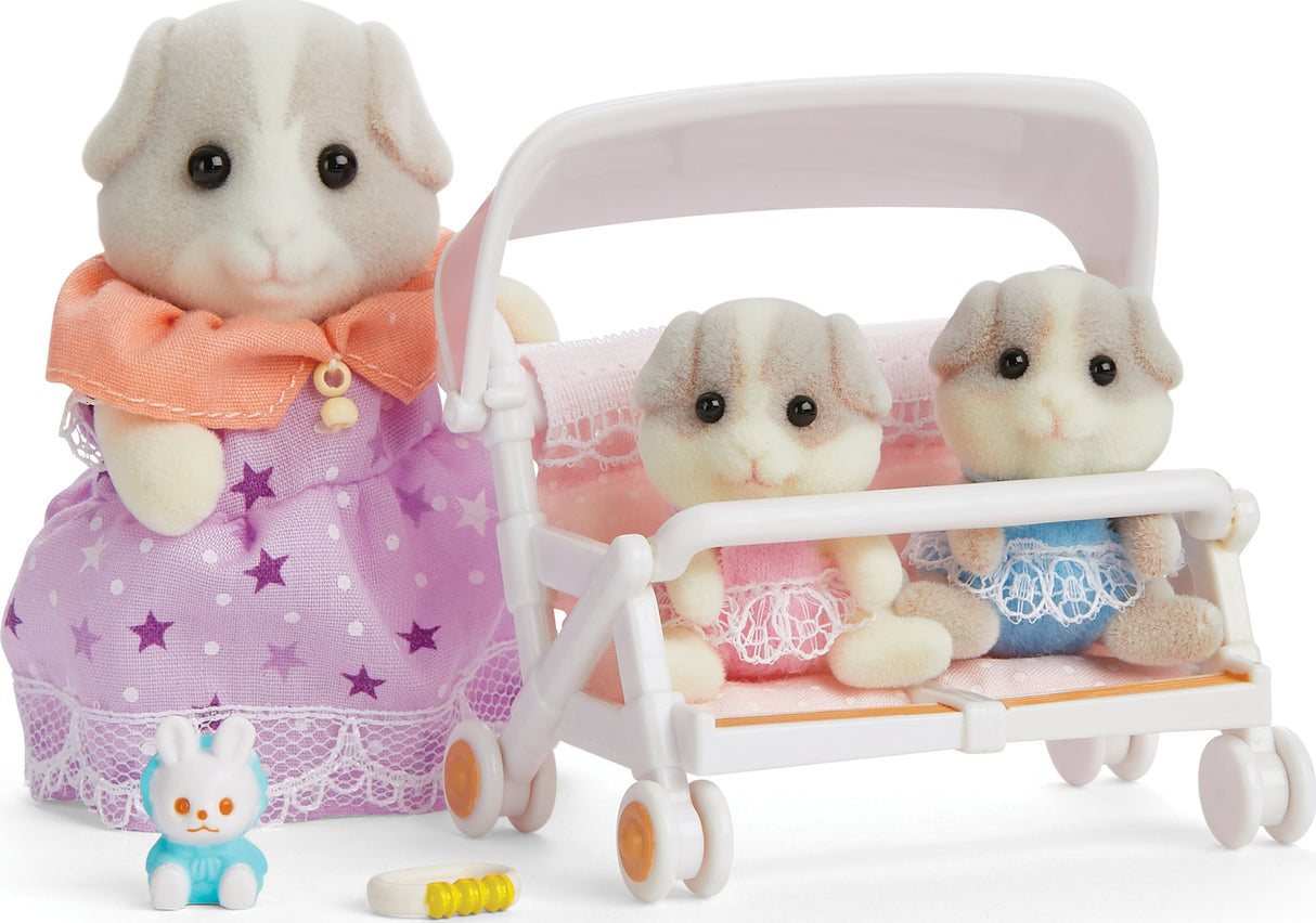 Patty and Paden's Double Stroller Set Calico Critters