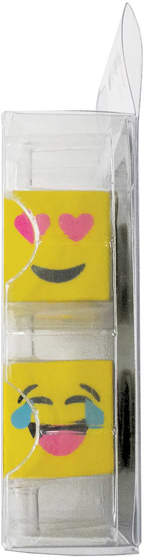 Emoji Cube Mini Eraser Set
