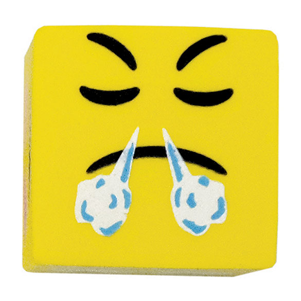 Emoji Cube Mini Eraser Set