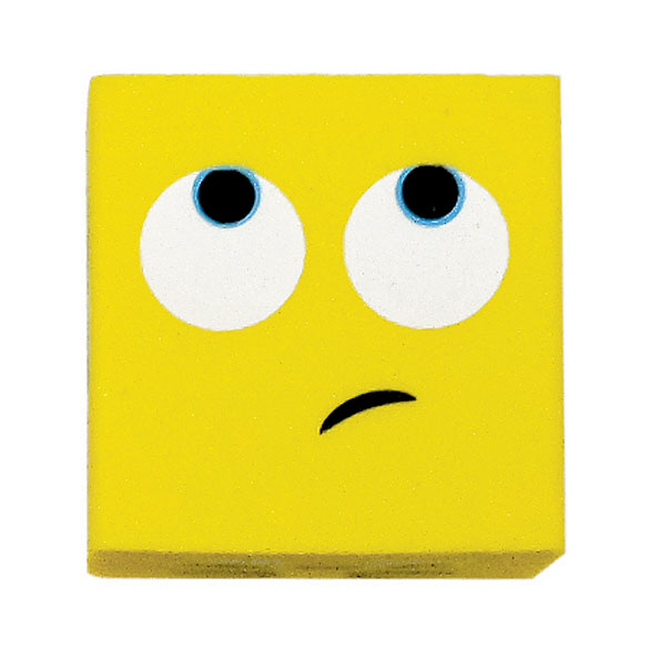 Emoji Cube Mini Eraser Set
