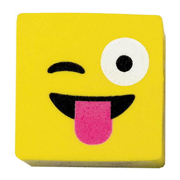 Emoji Cube Mini Eraser Set