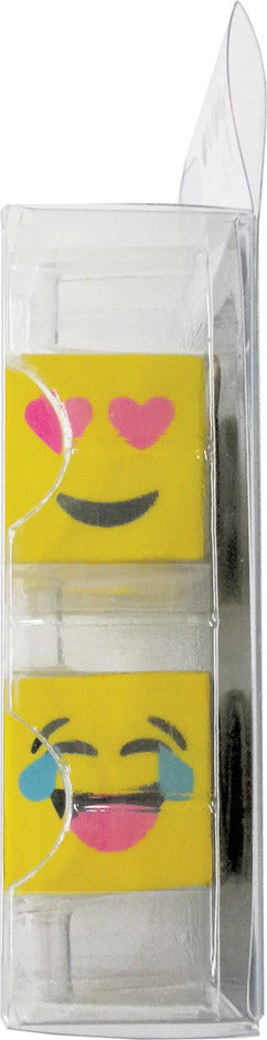 Emoji Cube Mini Eraser Set
