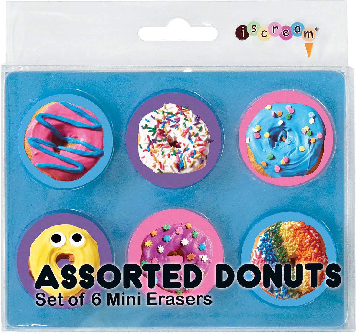 Assorted Donuts Mini Eraser Set