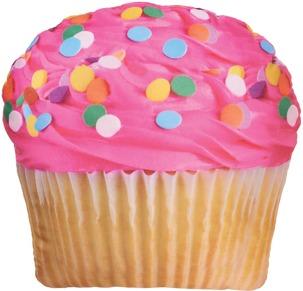 Pink Icing Cupcake Microbead Pillow
