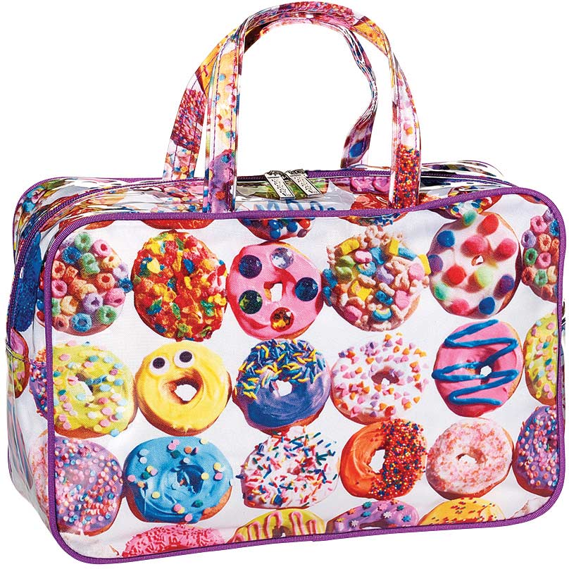 Assorted Donuts Large Cosmetic Bag