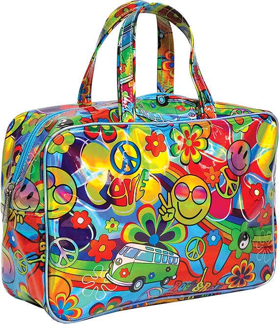 Hipppie Love Large Cosmetic Bag