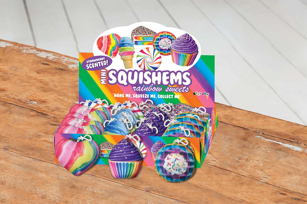 Rainbow Sweet Squishems Set 24pc, Scented, $3ea