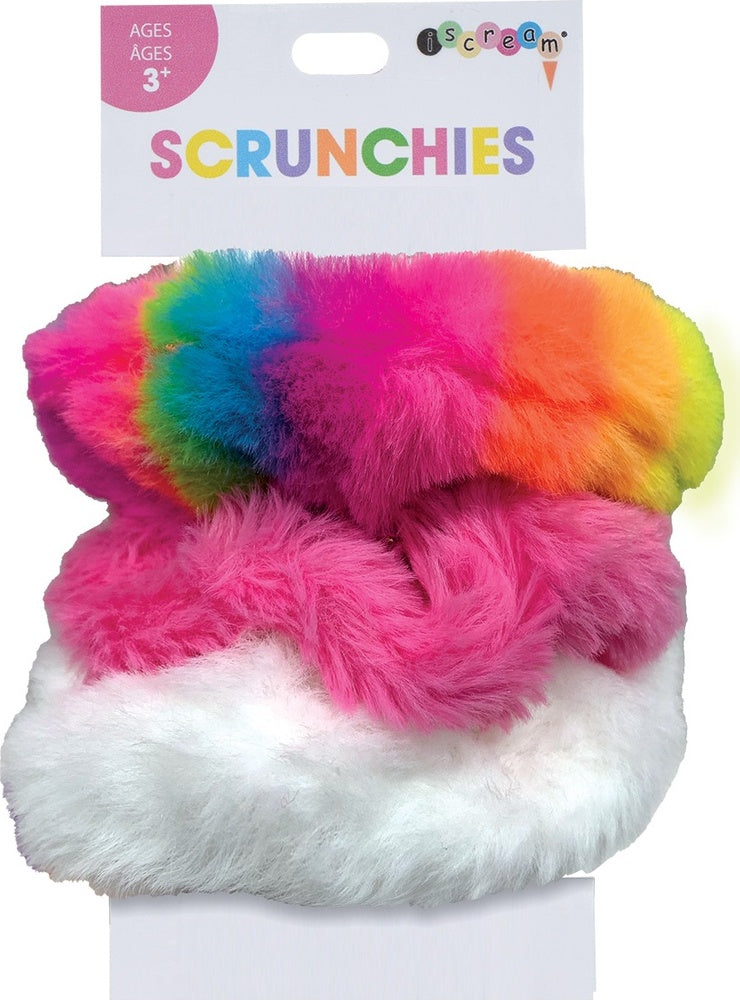 Rainbow Polka Dot Scrunchie Set